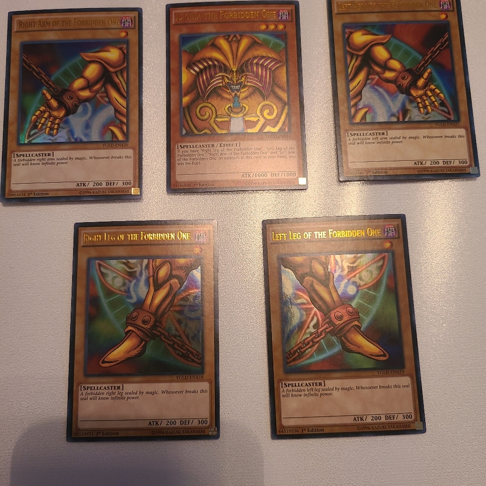 Yugioh Exodia card set